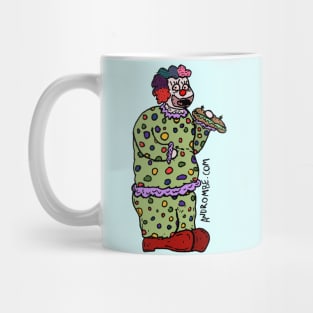 clown eating a sandwich! Mug